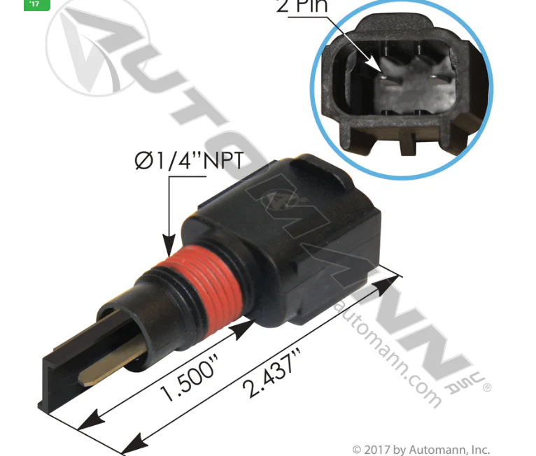 Coolant Level Sensor Green Kenworth